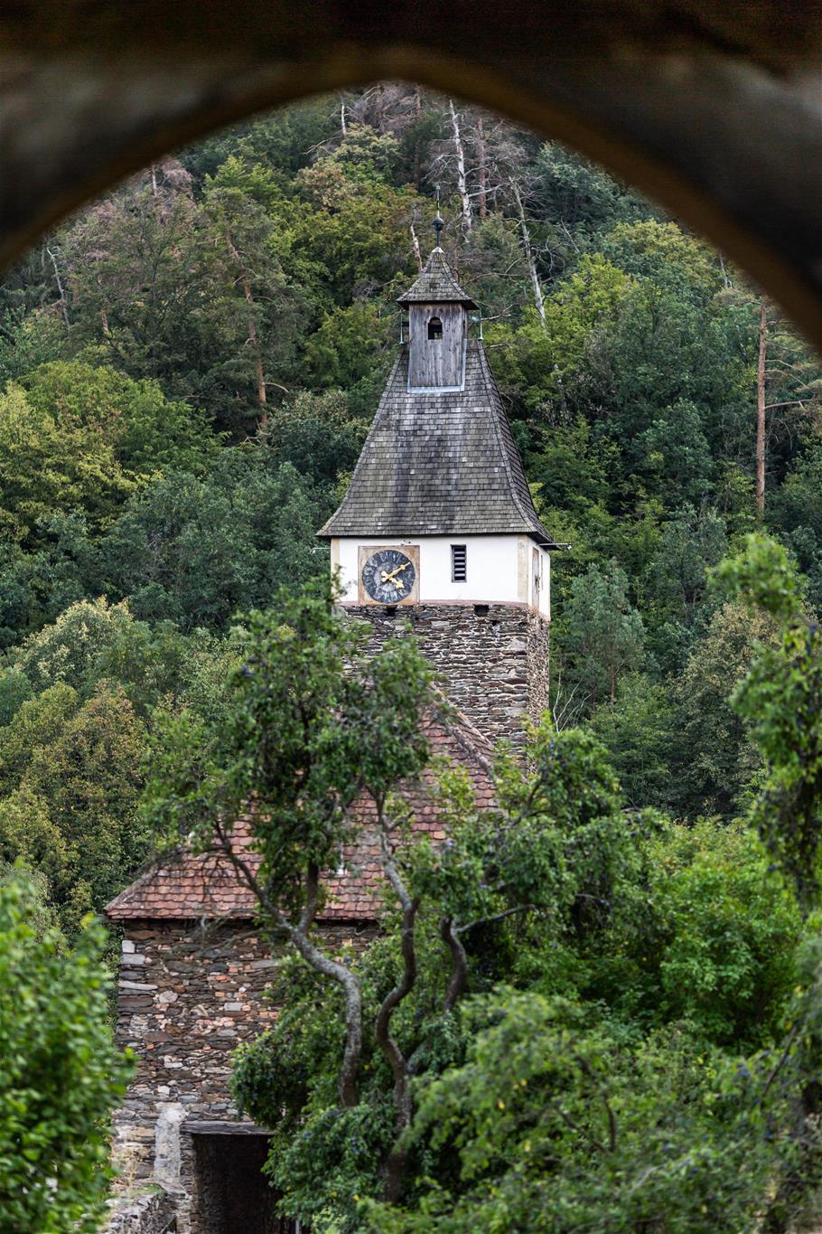 Blick auf den Uhrturm