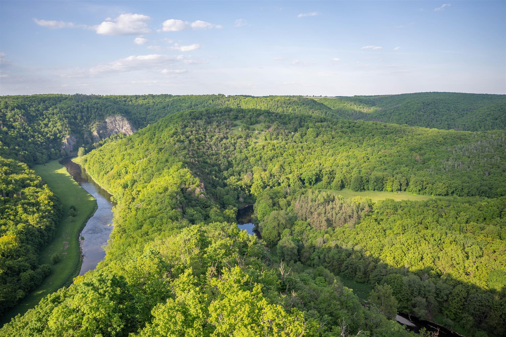 Aussicht vom Granitzsteig auf die Tallandschaft des Thayatals