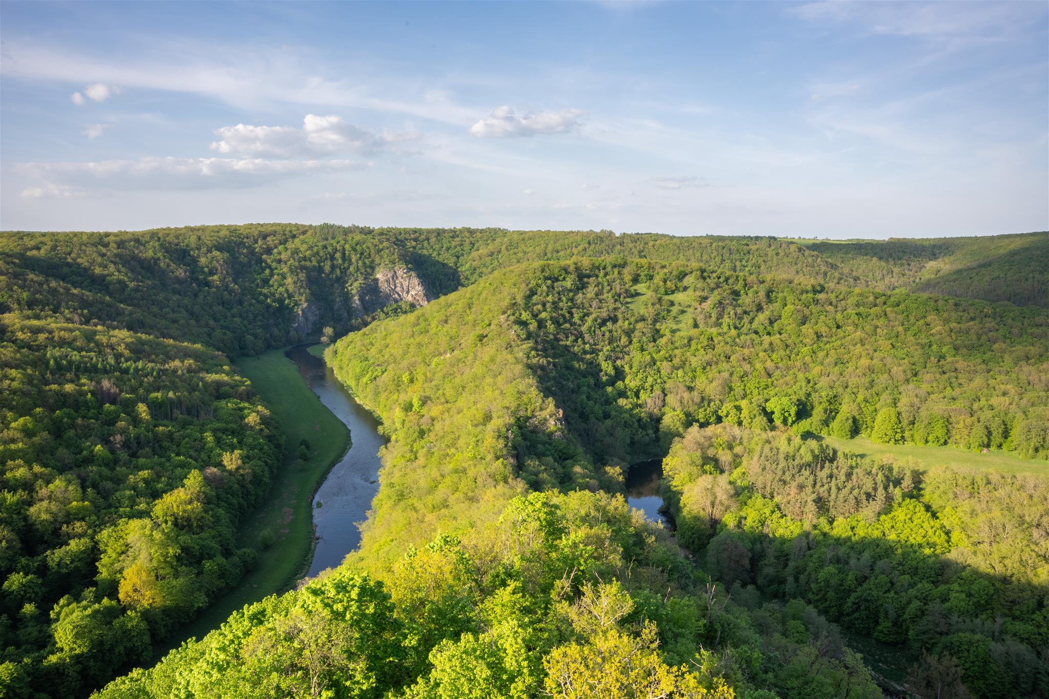 Blick von der Warte auf die Umlaufberge